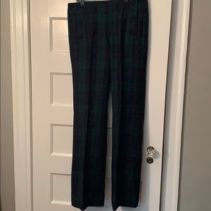 JCrew black watch plaid pant